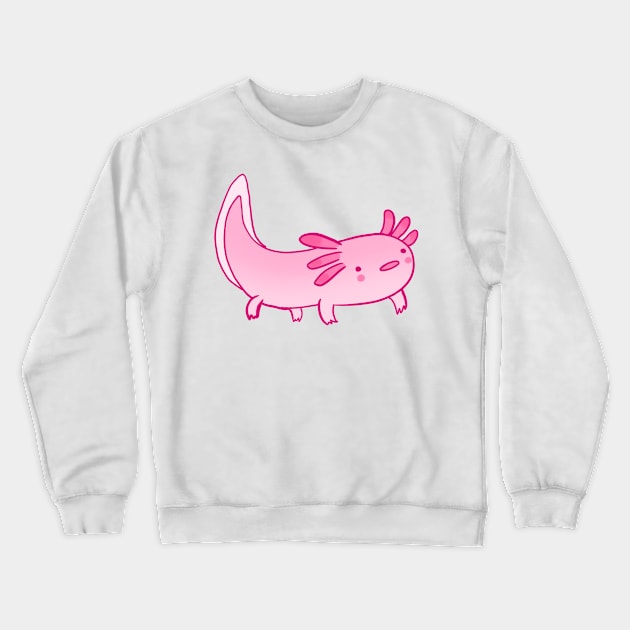 Funny cartoon axolotl Crewneck Sweatshirt by Mayarart